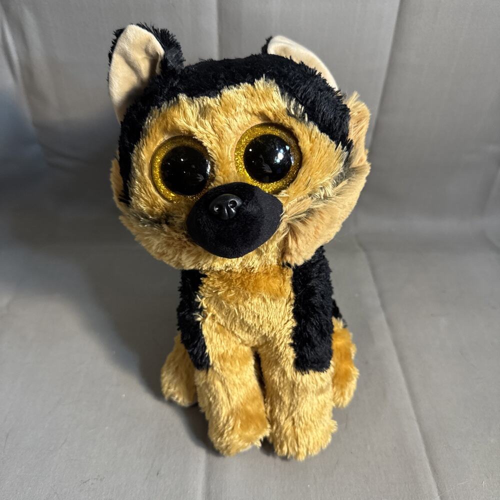 TY Silk Spirit Giant German Shepard 9”- Authentic EUC